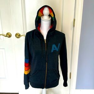 Gray Aviator Nation Hoodie Sweatshirt